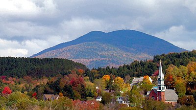 Burke Mountain from Lyndonville—in the state's "Northeast Kingdom"