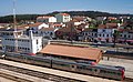 Alfarelos station and the Granja do Ulmeiro village next to the station