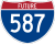 Future Interstate 587 marker