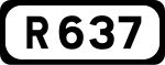 R637 road shield}}