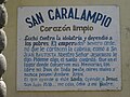 Promesa de San Caralampio.