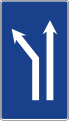 S-60a Fork to the left on a two-lane road