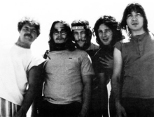 The Guess Who in 1970. From left to right: Kurt Winter, Garry Peterson, Greg Leskiw, Burton Cummings, and Jim Kale