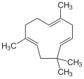 Humulene, a sesquiterpene.