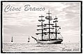 Cisne Branco. Class A Tall Ship, Brazil. Waiting for the wind at the start of the Bergen to Den Helder Tall Ships Race 2008.