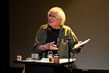 David Meltzer speaking at Beyond Baroque Literary Arts Center, Venice, California in 2007