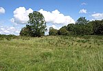 Slight univallate hillfort and associated earthworks on Burrington Ham