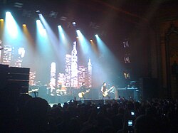 Green Day performing live at The Fox Theater.