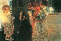 Schubert am Klavier (Schubert at the Piano) 1899, Destroyed 1945