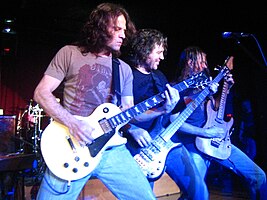 Winger in March 2007. L–R: John Roth, Kip Winger, Reb Beach. (Photo by Rick Audet)