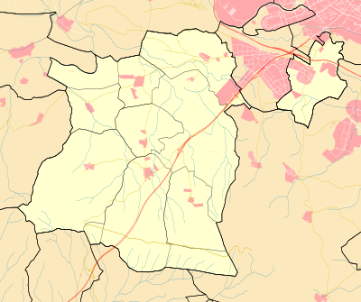 Mapa de localización de Cizur