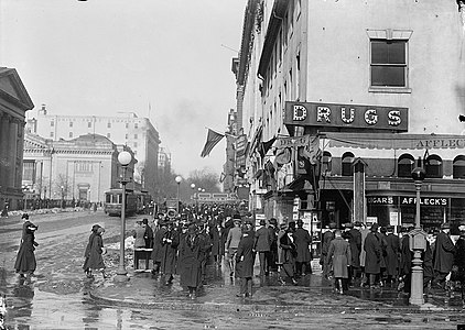 F Street between 1913 and 1918