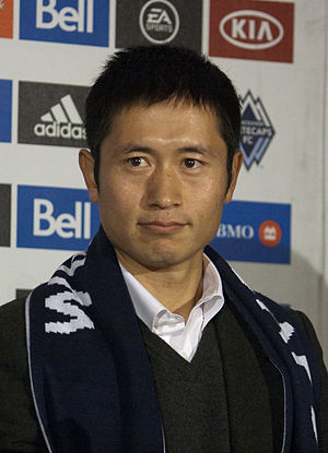 Lee Young-pyo addressing the media after signing with the Vancouver Whitecaps December 7, 2011