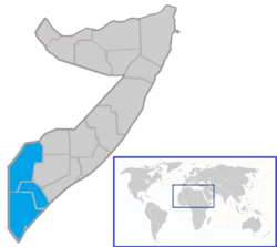 Location of Azania