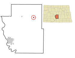 Location of Wing, North Dakota