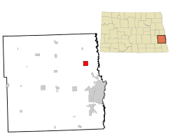 Location of Argusville, North Dakota