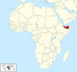 Location of Somaliland