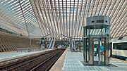 View of the platforms and tracks