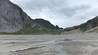 Bunesstrand sands on the west coast of Moskenes Island