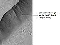 Cliff in Kasei Valles system, as seen by HiRISE.