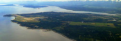 Aerial view of Comox in 2011