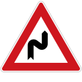 Double bend, first to the right