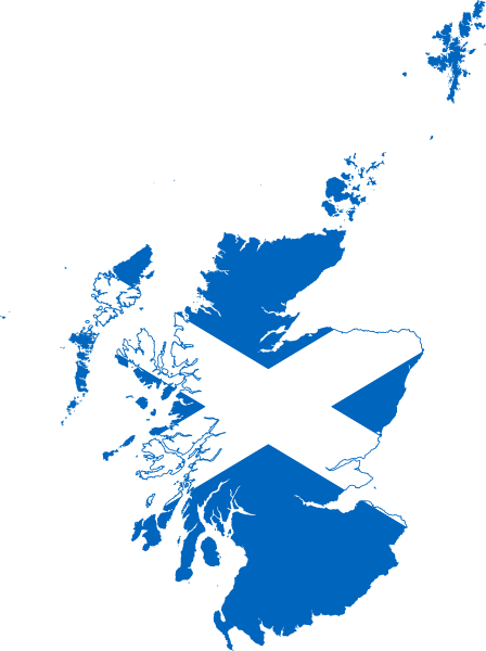 File:Flag map of Scotland.svg