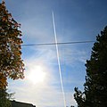 A contrail over Finland