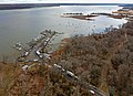 Aerial view of Bell Haven Marina