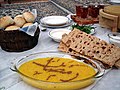 Sangak on an Iranian table.