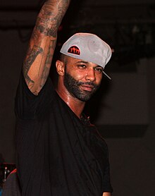 Joe Budden on tour in 2012 with fellow members of Slaughterhouse.