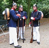 German Reenactors wearing Second Reich uniforms.