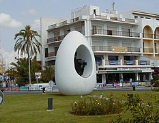 Monumento a Colón en el centro de San Antonio.