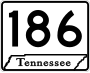 State Route 186 marker