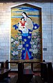 Japanese mosaic of Madonna and Child, in the upper church.