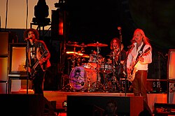 Alice in Chains in September 2007. (l-r): William DuVall, Sean Kinney and Jerry Cantrell.