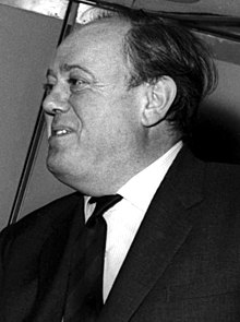 Soames, 45, in a monochrome photograph