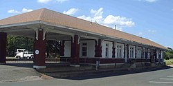 Train depot in Gurdon, June 2008