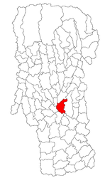 Location in Argeș County