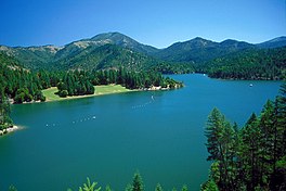 Applegate Lake on the Applegate River in Jackson County, Oregon