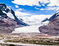 The Athabasca glacier off the Columbia Icefield