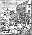 A drawing of the 1740 Batavia massacre