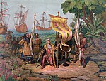 Cristóbal Colón llega a América, 12 de octubre de 1492