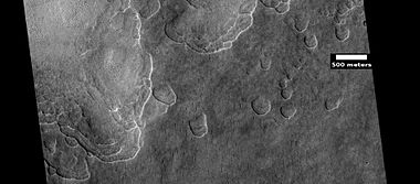 Scalloped ground, as seen by HiRISE under HiWish program