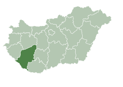 Location of Somogy County