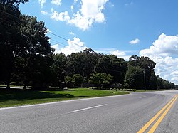 Entrance to the CDP off of U.S. Route 1