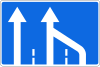 End of the right lane