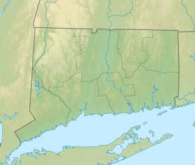 Map showing the location of Tunxis State Forest