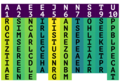 The columns are read off in alphabetical order according to the key, into the next grid (see step 2).