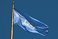 Image 19The Flag of the United Nations flying at United Nations Plaza in the Civic Center, San Francisco, California. The UN is one of the key organizations in the process of the political globalization. (from Political globalization)